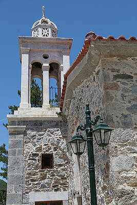 Greece Wall Art featuring the photograph Village Church In Greece by Al Poullis