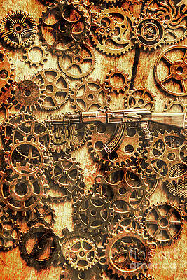 Rustic Photograph - Vintage AK-47 Artwork by Jorgo Photography