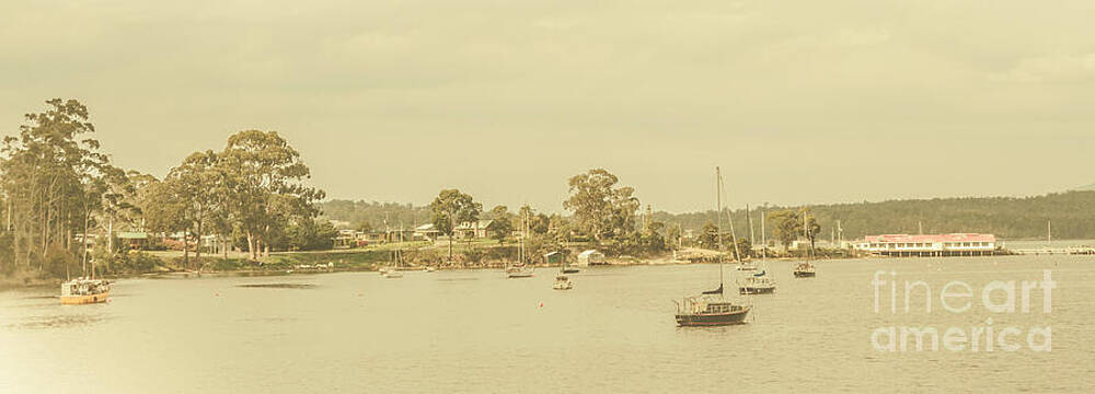 Natural Wall Art featuring the photograph Vintage Dover Harbour Tasmania by Jorgo Photography