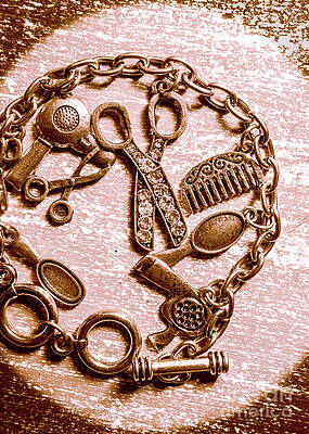 Vintage Hairdresser Charm Bracelet Photograph