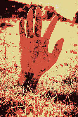 Wall Art featuring the photograph Vintage Horror Poster Art by Jorgo Photography