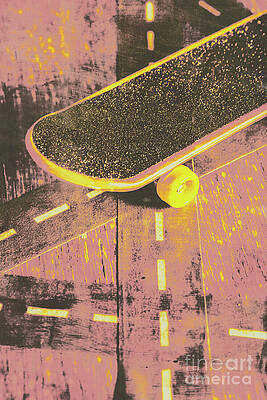 Vintage skateboard ruling the road by Jorgo Photography
