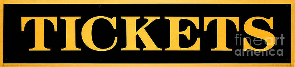 Vintage Tickets Sign Wall Art