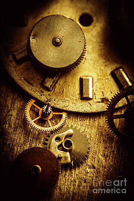 Wall Art featuring the photograph Vintage Watch Parts by Jorgo Photography