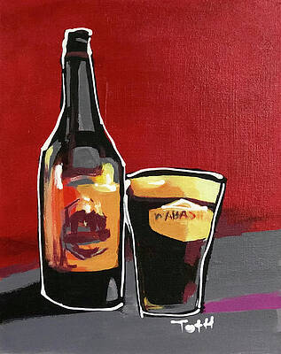 Bar Wall Art featuring the painting Wabasha by Laura Toth