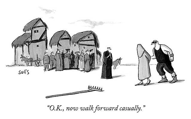 Hood Drawing - Walk Forward Casually by Julia Suits