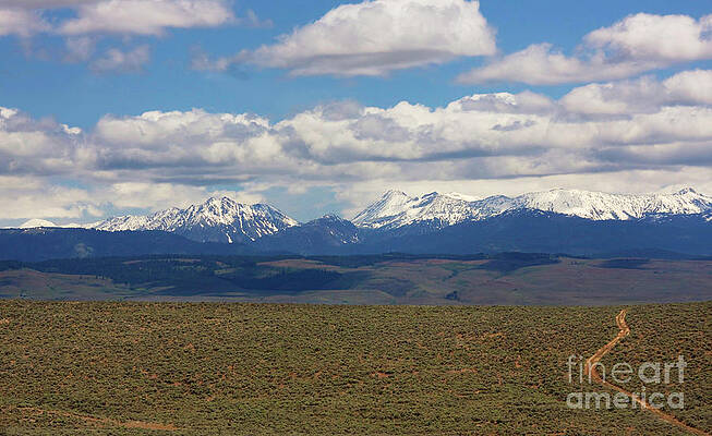 Mountain Photograph - Wallowa Mountain Range In Eastern Oregon by Bruce Block