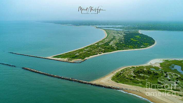 Seascape Photograph - Washburns Island #1 by Veterans Aerial Media LLC