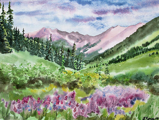 San Juans Mountain Summer Landscape Painting