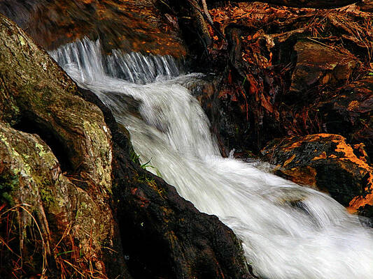 Waterfall Photograph - Waterfall In Caledonia State Park 2 by Raymond Salani III