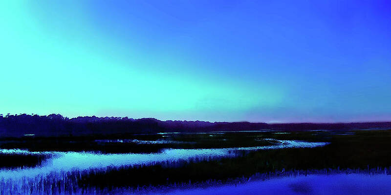 Wall Art featuring the digital art Waterway No. 2 by Gina Harrison