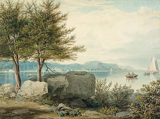 Newman Wall Art featuring the digital art Weehawken by Robert Newman