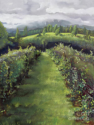 Painting - The Day The World Stood Still - Otts Farms And by Jan Dappen