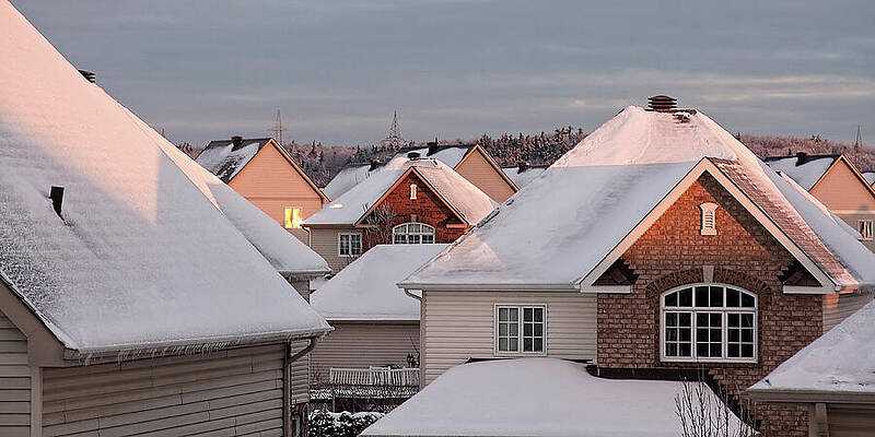 Winter Photograph - White December Rooftops by Tatiana Travelways