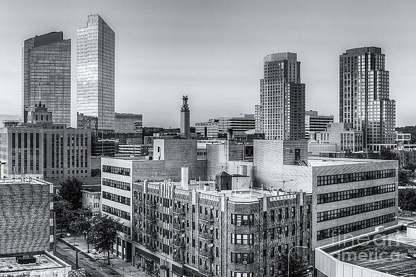 Wall Art featuring the photograph White Plains New York Skyline X by Clarence Holmes