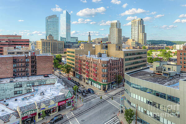 Wall Art featuring the photograph White Plains New York Skyline VII by Clarence Holmes