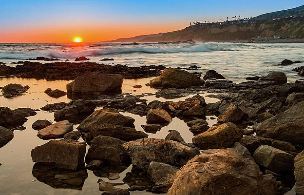 Sky Photograph - White's Point Sunset 2 by Ed Clark