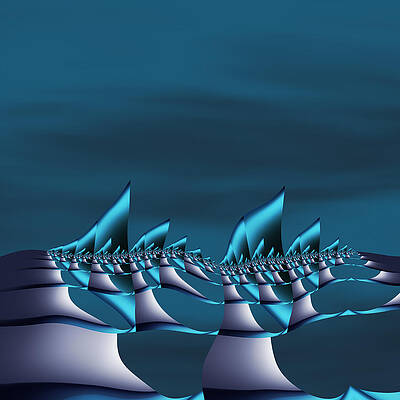 Modern Wall Art featuring the digital art Windward by Vic Eberly