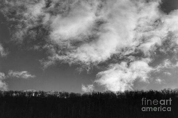 Wall Art featuring the photograph Winter Clouds Over The Delaware River by Christopher Lotito