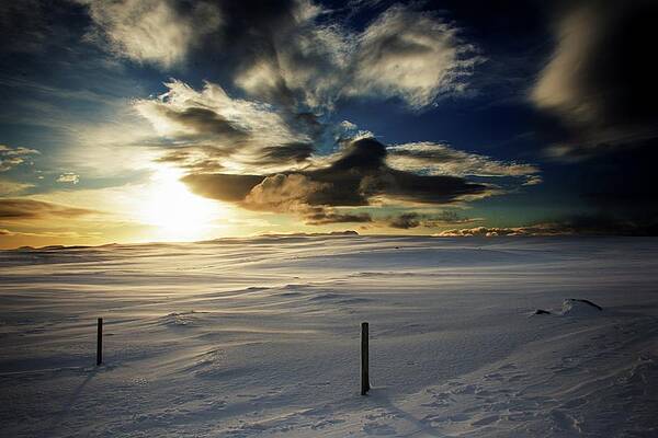 Travel Photograph - Winter Sky by Robert Grac