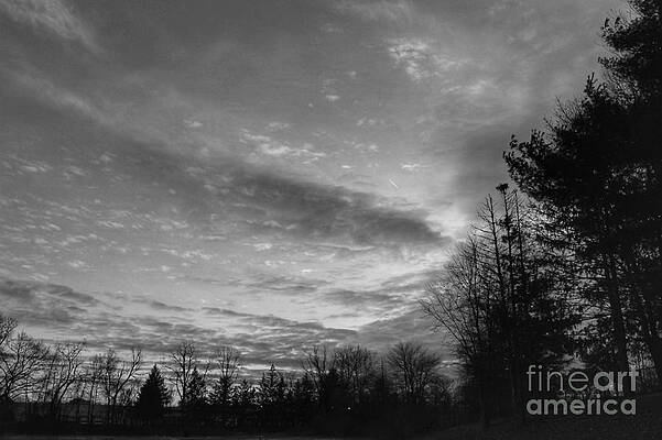 Wall Art featuring the photograph Winter Sunset On Woodland Lake by Christopher Lotito