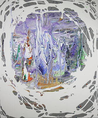 Wall Art featuring the painting Ice Castle by Madeleine Arnett