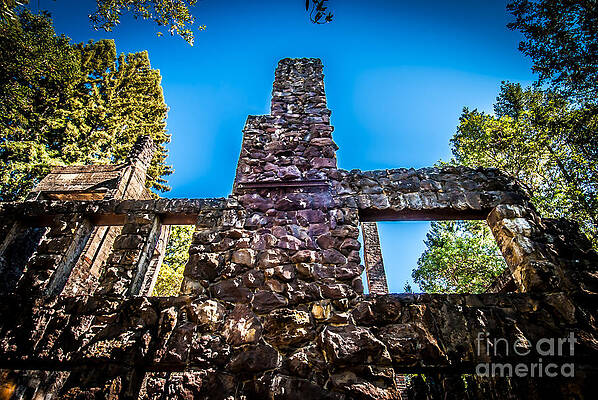 Wall Art featuring the photograph Wolf House Chimney by Blake Webster