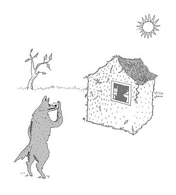 Wolf Uses Asthma Inhaler Drawing