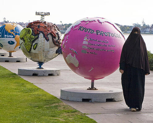 California Photograph - World Globes In San Diego by Waterdancer