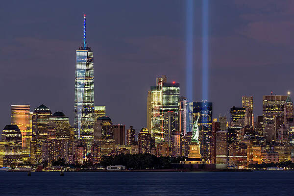 New York City Night Skyline Wall Art
