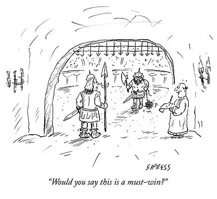 Humorous Gladiator Commentary Wall Art