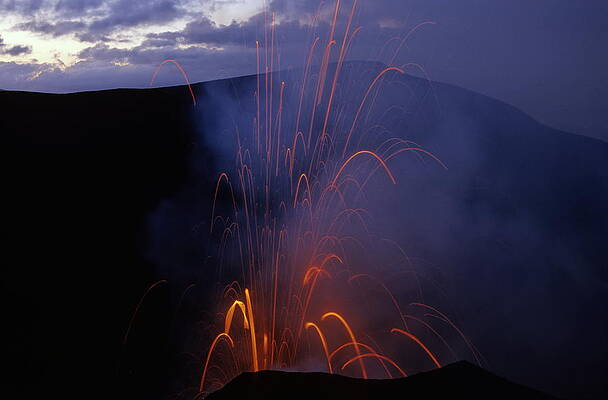Outdoors Wall Art featuring the photograph Yasur Volcano Erupting In Tanna Vanuatu by Sami Sarkis Photography