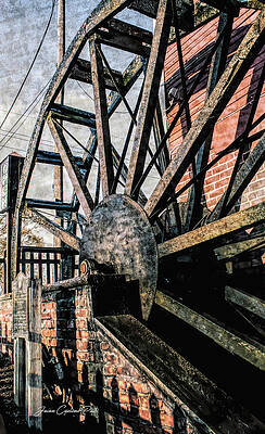 Wall Art featuring the photograph Yates Cider Mill Water Wheel by Joann Copeland-Paul