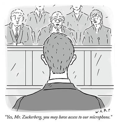 Russia Drawing - Yes Mr Zuckerberg by Kim Warp