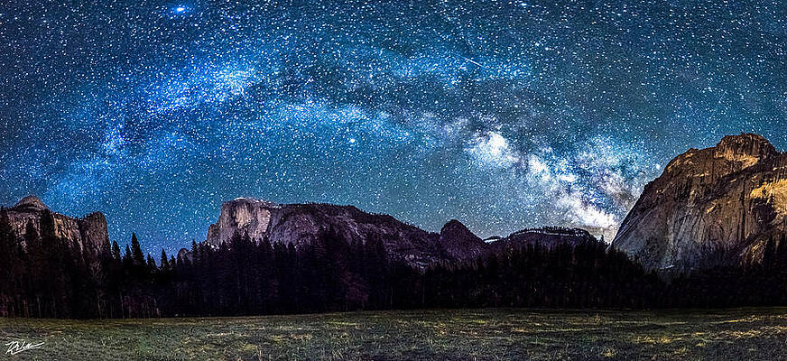 Milky Way Wall Art featuring the photograph Yosemite Galaxy by Russell Wells