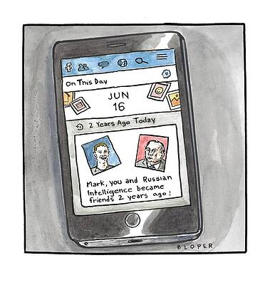 Russia Drawing - You And Russian Intelligence Became Friends 2 Years Ago by Brendan Loper