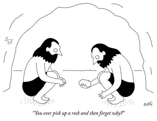 Cave Dwellers with Rocks Wall Art