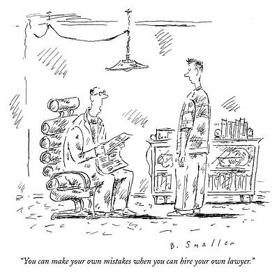 Father Advising Son About Mistakes Drawing