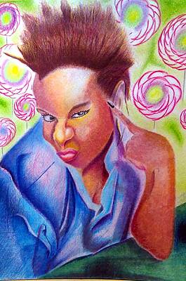 Wall Art featuring the drawing Zoe Princess by Donald C-Note Hooker