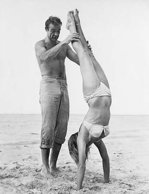 Beach Handstand Assistance Wall Art
