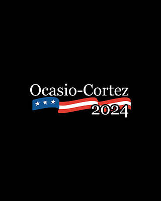 Alexandria Ocasio Cortez 2024 #1 Print