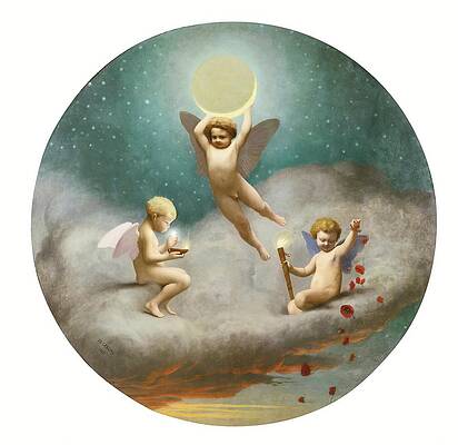 Jean Leon Gerome Painting - Allegory Of Night by Jean-leon Gerome