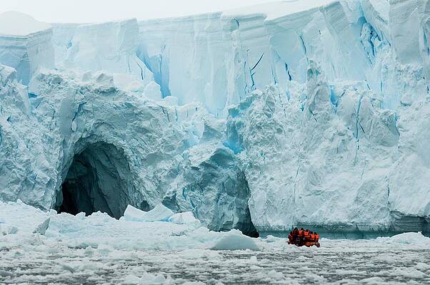 Paradise Wall Art featuring the digital art Antarctic Peninsula, Paradise Bay #1 by Jacana Stock