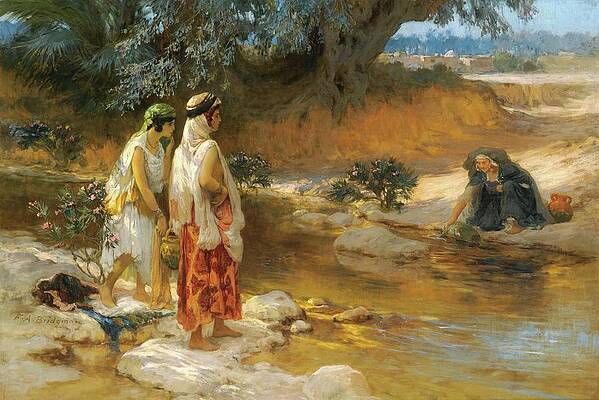 La Festa Dei Boschi Le Baccanti Frederick Arthur Bridgman quadro stampa su tela