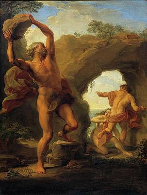 Pompeo Batoni Painting - Atis And Galathea by Pompeo Batoni