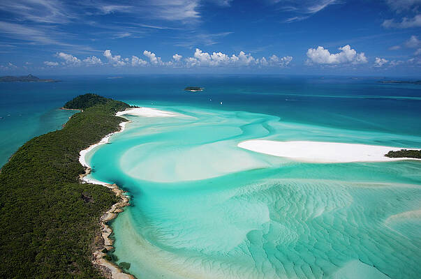 Nature Wall Art featuring the digital art Australia, Whitsunday Island #1 by Hp Huber