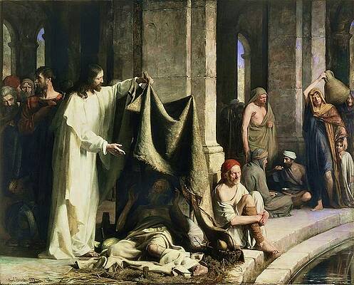 Christ Healing by Carl Bloch Wall Art