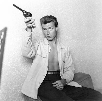 Young Man With Revolver Wall Art
