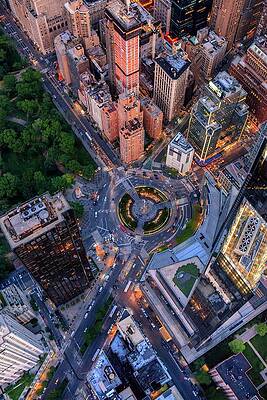 North America Wall Art featuring the digital art Columbus Circle, Nyc #1 by Antonino Bartuccio