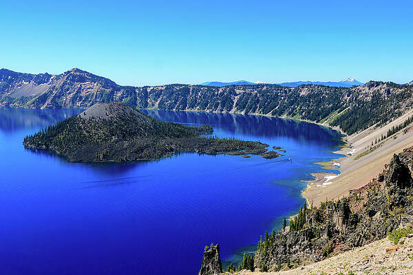 Island Wall Art featuring the photograph Crater Lake View 1 #1 by Dawn Richards
